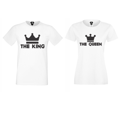 Tricouri pentru cupluri KING - QUEEN