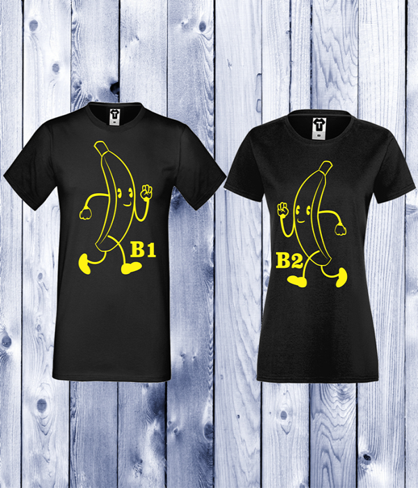 Tricouri pentru cupluri Bananas