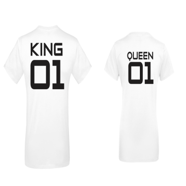 Tricouri pentru cupluri King 01 - Queen 01