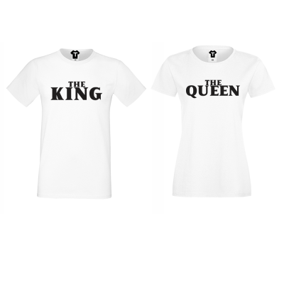 Tricouri pentru cupluri The Queen and The King Tricouri pentru cupluri The Queen and The King