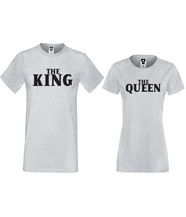 Tricouri pentru cupluri The Queen and The King Tricouri pentru cupluri The Queen and The King