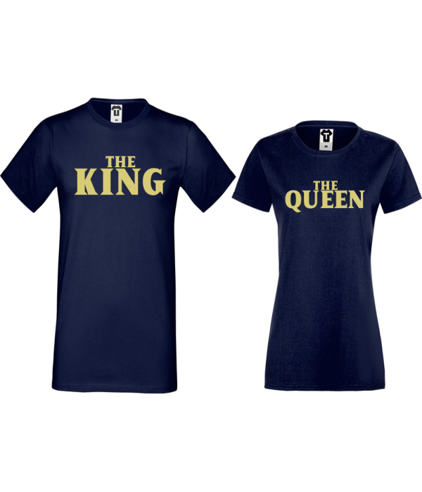 Tricouri pentru cupluri The Queen and The King