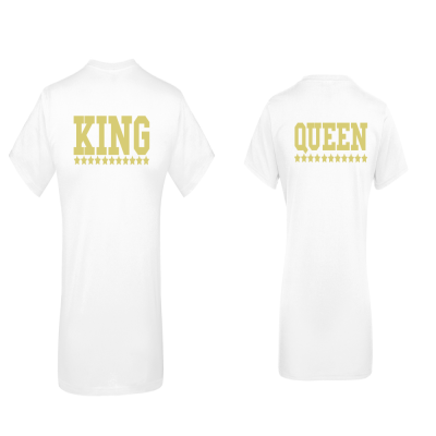 Tricouri pentru cupluri King - Queen Tricouri pentru cupluri King - Queen