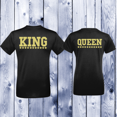 Tricouri pentru cupluri King - Queen Tricouri pentru cupluri King - Queen