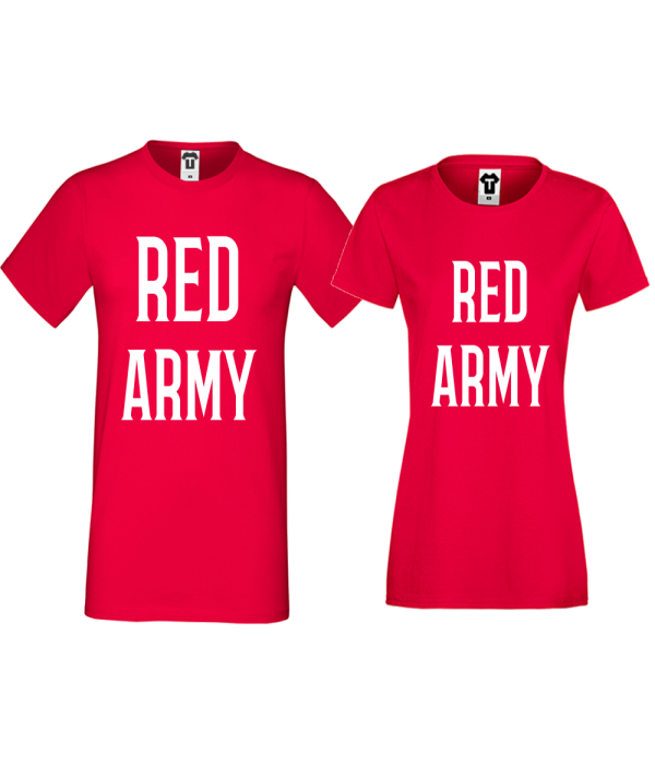 Tricouri pentru cupluri RED ARMY Tricouri pentru cupluri RED ARMY