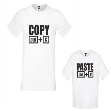 Set tricouri barbat si copil Copy - Paste