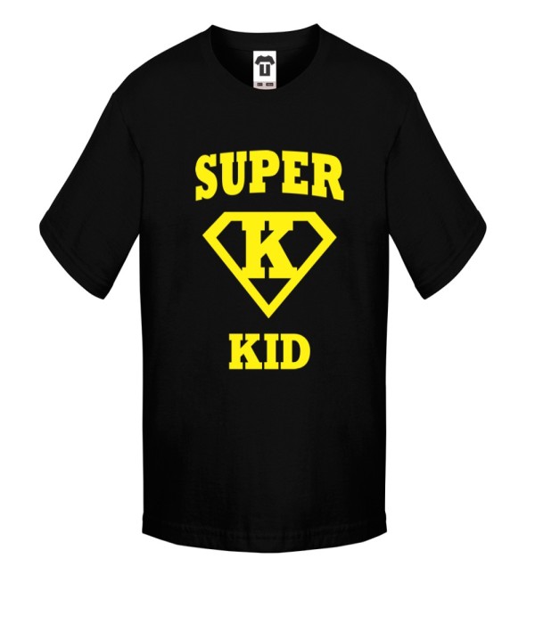 Tricou de copii Super Kid negru Tricou de copii Super Kid negru