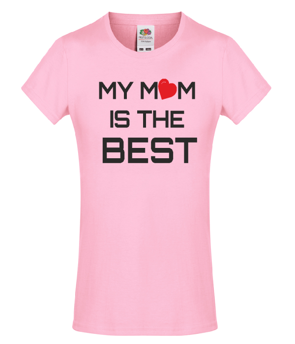 Tricou de copii My Mom is the Best roz Tricou de copii My Mom is the Best roz