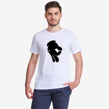 Tricou de barbat Hole alb