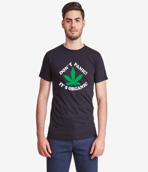 Tricou de barbat pe alb sau pe negru Don't panic It's organic