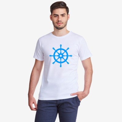 Tricou de barbat pe alb sau galben Rudder