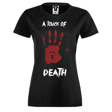 Tricou de dama A Touch of Death negru