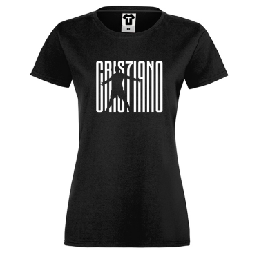 Tricou de dama Cris7iano Juve negru Tricou de dama Cris7iano Juve negru