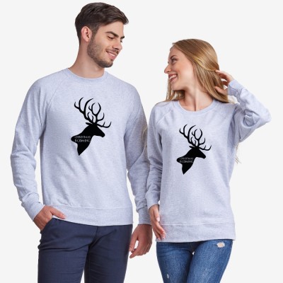 Bluza pentru cupluri pe gri sau albastru inchis Christmas is coming