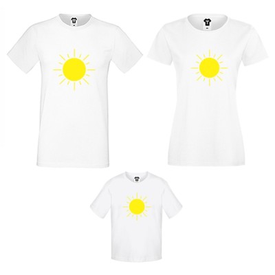 Set tricouri pentru familie Sun Family Set tricouri pentru familie Sun Family
