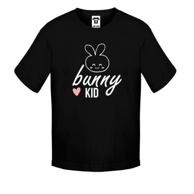 Tricou pentru copii pe alb sau negru Bunny Kid Tricou pentru copii pe alb sau negru Bunny Kid