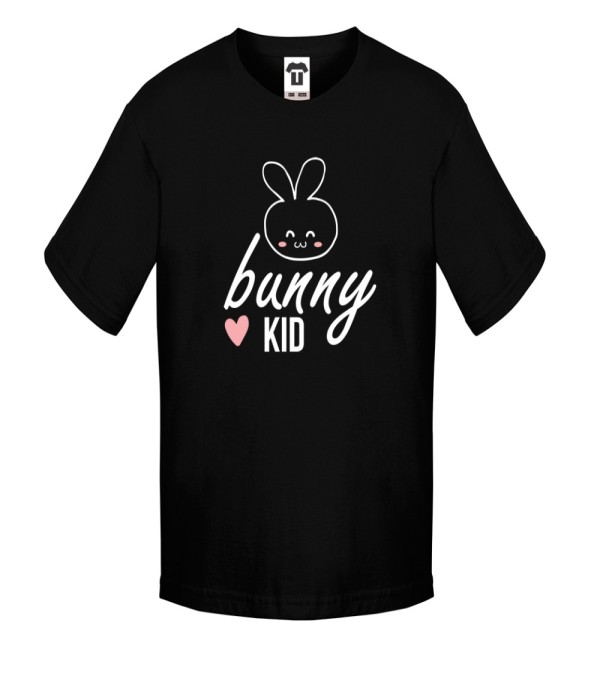 Tricou pentru copii pe alb sau negru Bunny Kid Tricou pentru copii pe alb sau negru Bunny Kid