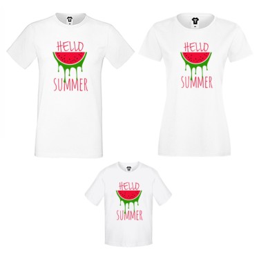 Set mama, tata si copil Hello Summer