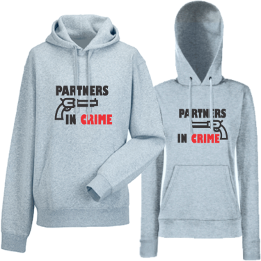 Hanorace pentru Cupluri Partners in Crime Hanorace pentru Cupluri Partners in Crime