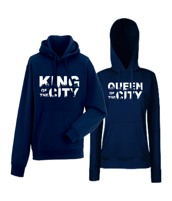 Hanorace pentru Cupluri King Queen of the city