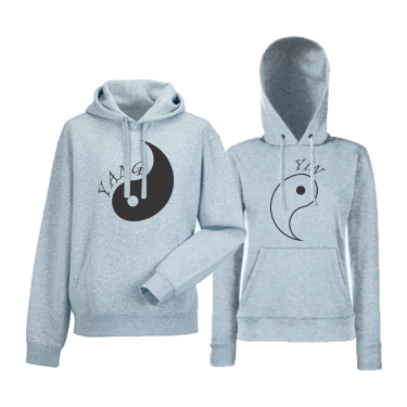 Hanorace pentru Cupluri Yin Yang Hanorace pentru Cupluri Yin Yang