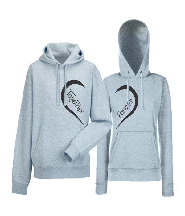 Set hanorace pentru cupluri gri Forever