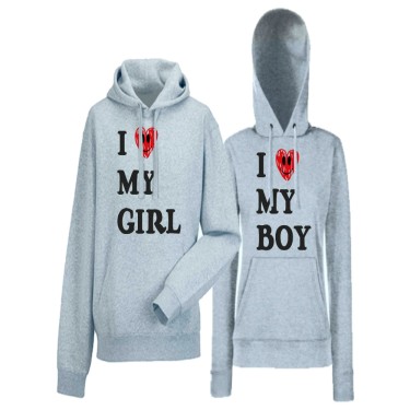 Hanorace pentru Cupluri I LOVE MY BOYGIRL Hanorace pentru Cupluri I LOVE MY BOYGIRL