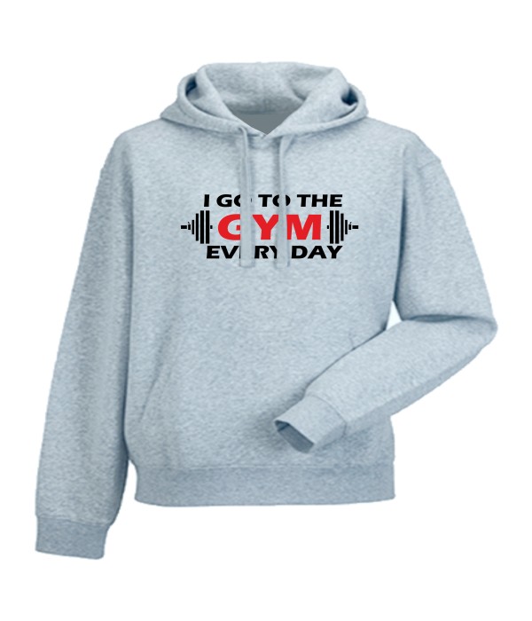 Hanorac pentru Barbati Go to the Gym gri 