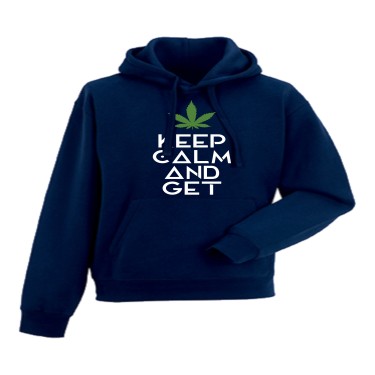 Hanorac pentru Barbati Keep Kalm and Get High navy Hanorac pentru Barbati Keep Kalm and Get High navy
