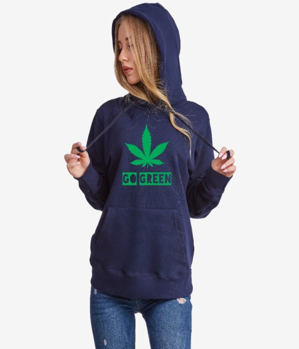 Hanorac de dama Go Green albastru inchis Hanorac de dama Go Green albastru inchis