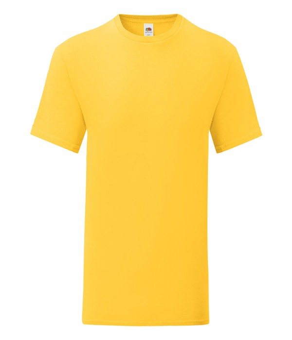 Tricou de barbat din 100% bumbac pe galben Tricou de barbat din 100% bumbac pe galben