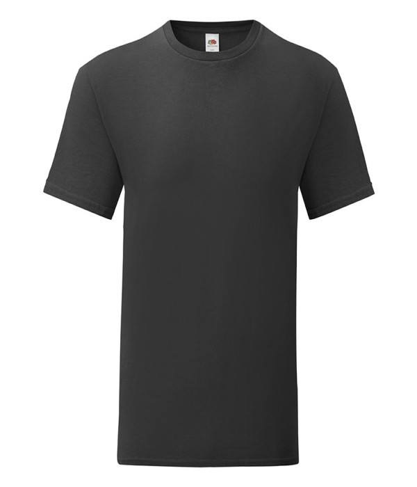 Tricou de barbat din 100% bumbac pe negru Tricou de barbat din 100% bumbac pe negru