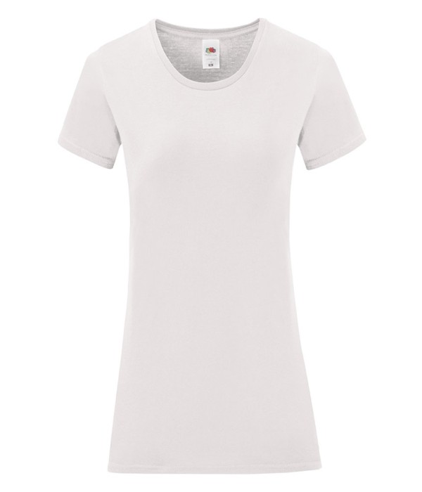 Tricou de dama din 100% bumbac pe alb