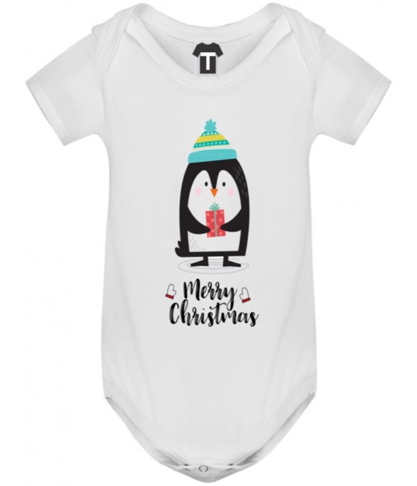 Body bebelusi Merry Christmas Penguin Boy 