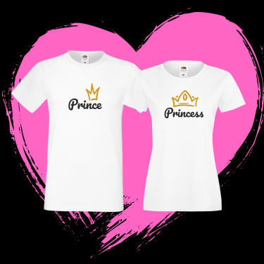 Tricouri pentru cuplu Prince & Princess