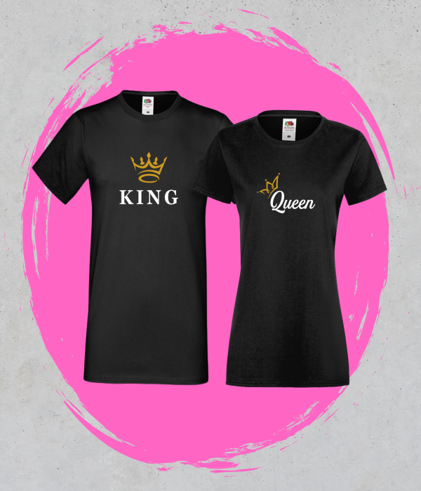 Tricouri pentru cuplu King & Queen 5