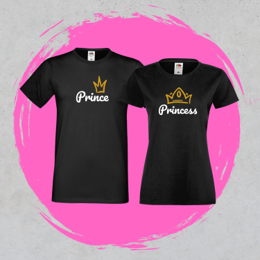 Tricouri pentru cuplu Prince & Princess