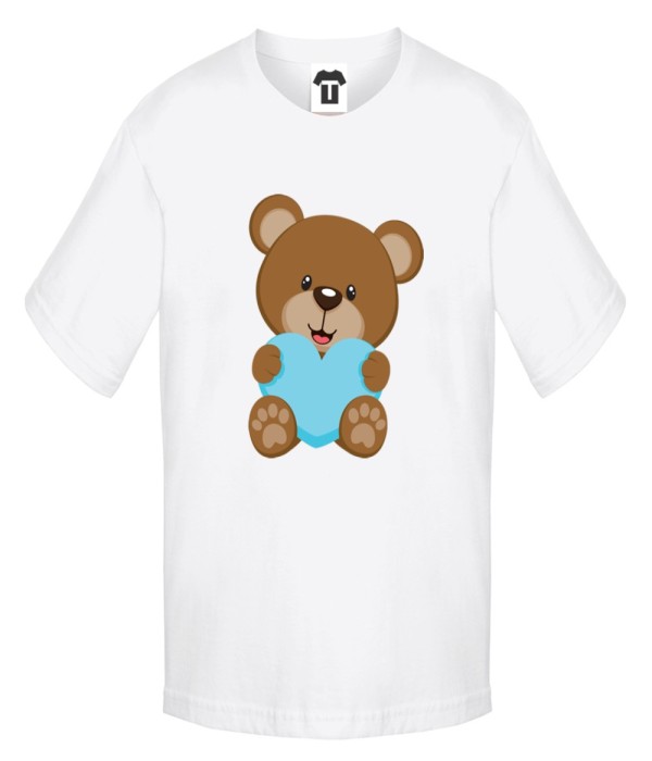 Tricou pentru copii Bear - Blue Heart