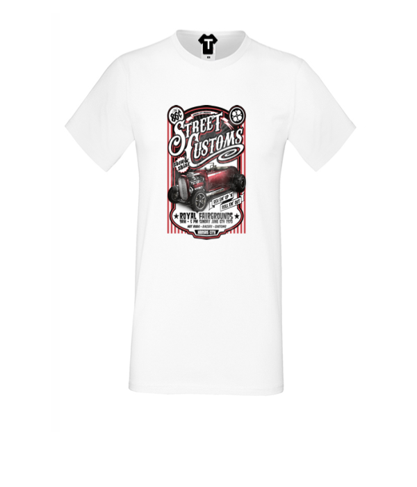 Tricou de barbat alb cu imprimeu