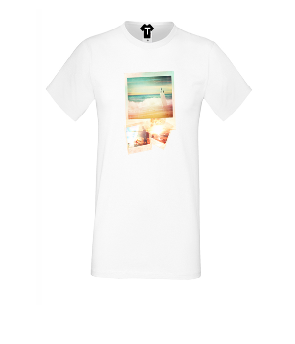 Tricou de barbat alb cu imprimeu Tricou de barbat alb cu imprimeu
