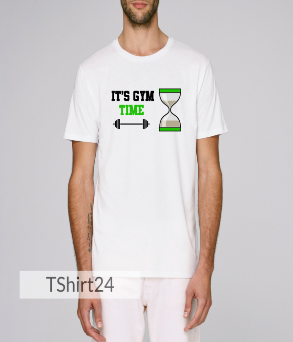 Tricou de barbat din bumbac organic It's Gym Time Tricou de barbat din bumbac organic It's Gym Time