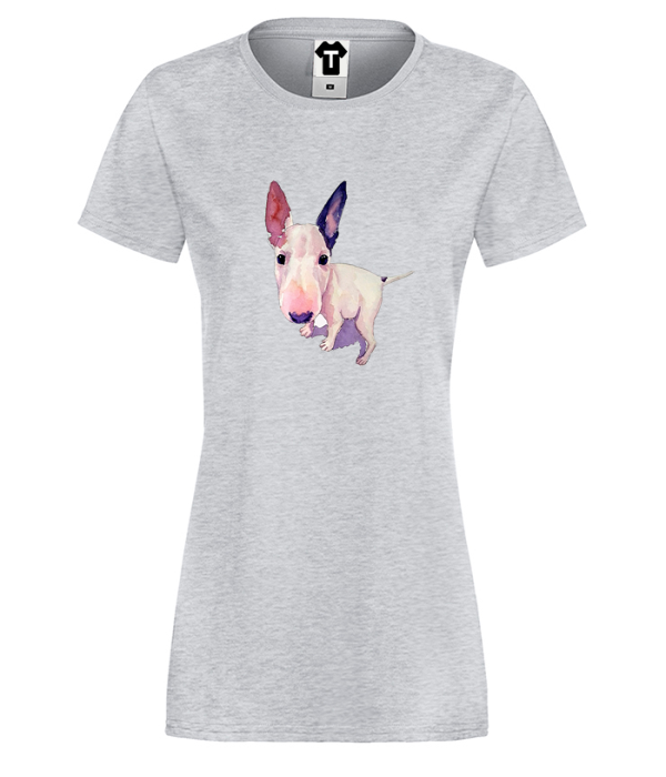 Tricou de dama alb Painted Pitbull