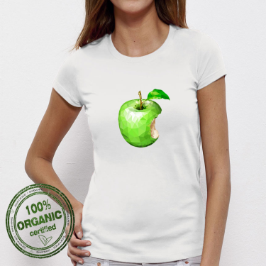 Tricou de dama alb Green Apple
