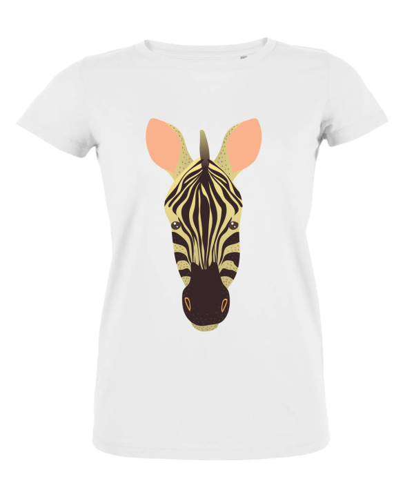 Tricou de dama albcu imprimeu Zebra Tricou de dama albcu imprimeu Zebra