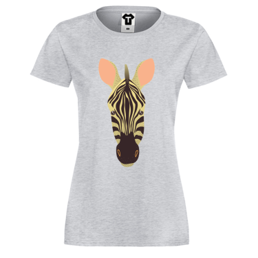Tricou de dama gricu imprimeu Zebra Tricou de dama gricu imprimeu Zebra