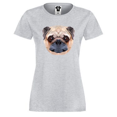Tricou de dama Dog Polygonal Tricou de dama Dog Polygonal