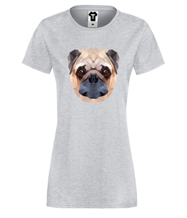 Tricou de dama Dog Polygonal Tricou de dama Dog Polygonal
