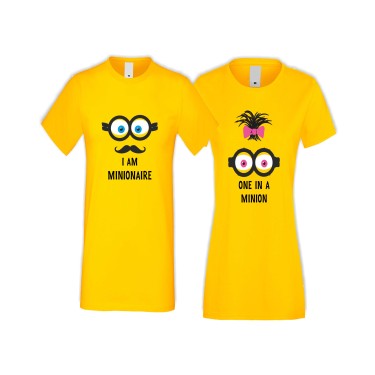 Tricouri pentru cupluri Minions - 2 Tricouri pentru cupluri Minions - 2