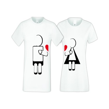 Tricouri pentru cupluri ROBOT LOVE 