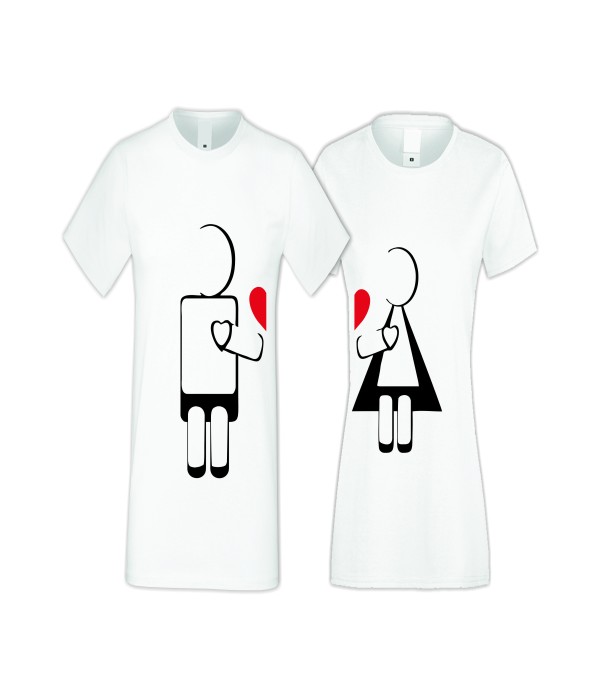 Tricouri pentru cupluri ROBOT LOVE 